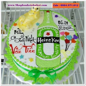 Bánh Sinh Nhật Hình Lon Bia Chai Rượu - LK40